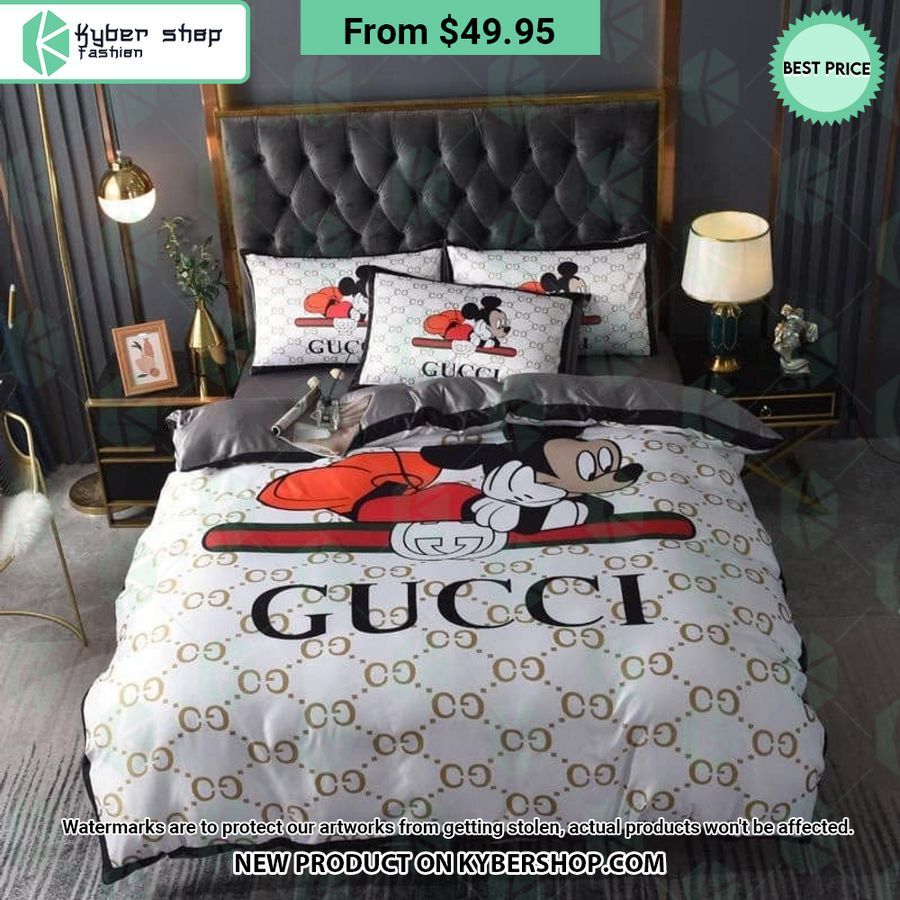 Gucci Mickey Bedding Set -livanniespoon Store