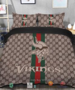 BEST Gucci Minnesota Vikings Bedding Set -livanniespoon Store