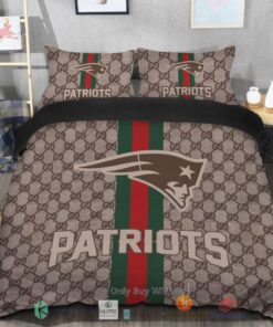 BEST Gucci New England Patriots Bedding Set -livanniespoon Store