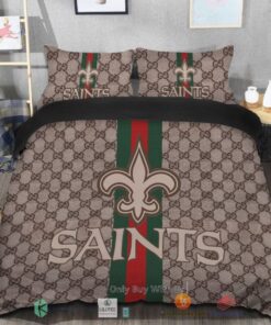 BEST Gucci New Orleans Saints Bedding Set -livanniespoon Store