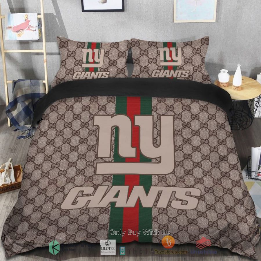 BEST Gucci New York Giants Bedding Set -livanniespoon Store