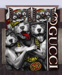 Gucci Pitbull Luxury Bedding Sets -livanniespoon Store