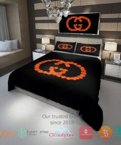 Gucci Rose orange logo bedding Set -livanniespoon Store
