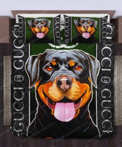 Gucci Rottweilers Luxury Bedding Sets -livanniespoon Store