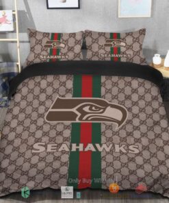 BEST Gucci Seattle Seahawks Bedding Set -livanniespoon Store