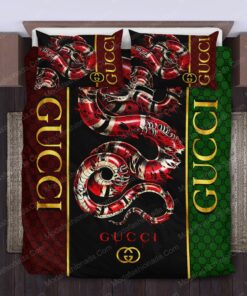 Gucci Snake Luxury Bedding Sets -livanniespoon Store