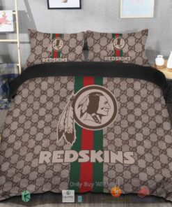 BEST Gucci Washington Redskins Bedding Set -livanniespoon Store