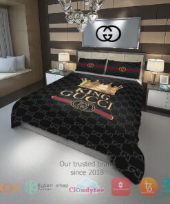 King Gucci black Bedding Set -livanniespoon Store