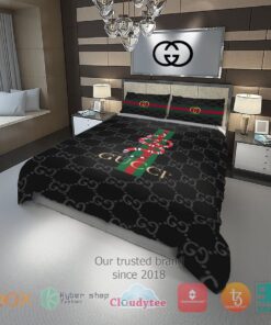 Kingsnake Gucci logo black Bedding Set -livanniespoon Store