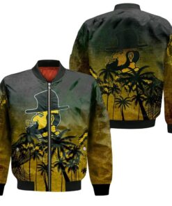 Appalachian State Mountaineers Bomber Jacket 3D Printed Coconut Tree Tropical Grunge - livanniespoon Store