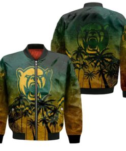 Baylor Bears Bomber Jacket 3D Printed Coconut Tree Tropical Grunge - livanniespoon Store