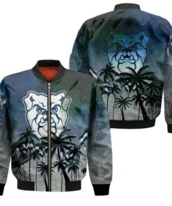 Butler Bulldogs Bomber Jacket 3D Printed Coconut Tree Tropical Grunge - livanniespoon Store