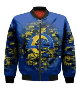 Los Angeles Rams Bomber Jacket 3D Printed Camouflage Vintage - livanniespoon Store