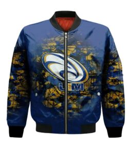 Moncton Aigles Bleus Bomber Jacket 3D Printed Camouflage Vintage - livanniespoon Store