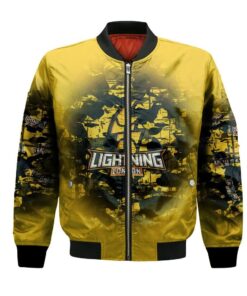 London Lightning Bomber Jacket 3D Printed Camouflage Vintage - livanniespoon Store