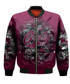 Montana Grizzlies Bomber Jacket 3D Printed Camouflage Vintage - livanniespoon Store