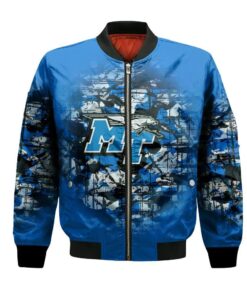 Middle Tennessee Blue Raiders Bomber Jacket 3D Printed Camouflage Vintage - livanniespoon Store