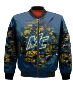 Merrimack Warriors Bomber Jacket 3D Printed Camouflage Vintage - livanniespoon Store