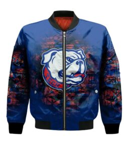 Louisiana Tech Bulldogs Bomber Jacket 3D Printed Camouflage Vintage - livanniespoon Store