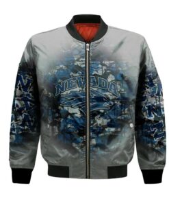 Nevada Wolf Pack Bomber Jacket 3D Printed Camouflage Vintage - livanniespoon Store