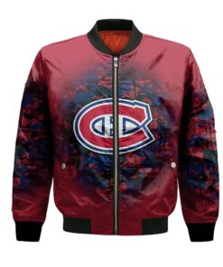 Montreal Canadiens Bomber Jacket 3D Printed Camouflage Vintage - livanniespoon Store