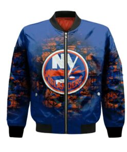 New York Islanders Bomber Jacket 3D Printed Camouflage Vintage - livanniespoon Store