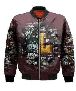 Loyola Ramblers Bomber Jacket 3D Printed Camouflage Vintage - livanniespoon Store