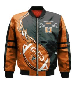 Mercer Bears Bomber Jacket 3D Printed Flame Ball Pattern - livanniespoon Store