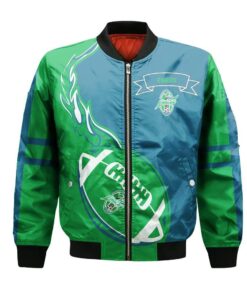 Mississauga Eagles Fc Bomber Jacket 3D Printed Flame Ball Pattern - livanniespoon Store