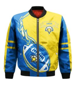 Morehead State Eagles Bomber Jacket 3D Printed Flame Ball Pattern - livanniespoon Store