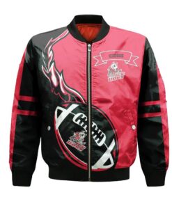 Niagara Icedogs Bomber Jacket 3D Printed Flame Ball Pattern - livanniespoon Store