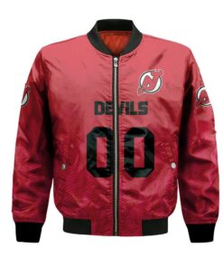 New Jersey Devils Bomber Jacket 3D Printed Team Logo Custom Text And Number - livanniespoon Store