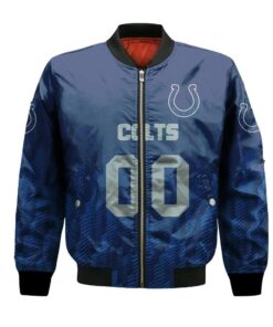 Indianapolis Colts Bomber Jacket 3D Printed Team Logo Custom Text And Number - livanniespoon Store
