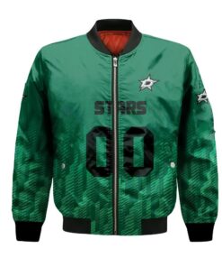 Dallas Stars Bomber Jacket 3D Printed Team Logo Custom Text And Number - livanniespoon Store
