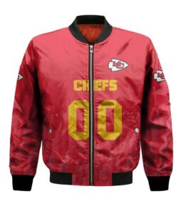 Kansas City Chiefs Bomber Jacket 3D Printed Team Logo Custom Text And Number - livanniespoon Store