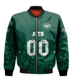 New York Jets Bomber Jacket 3D Printed Team Logo Custom Text And Number - livanniespoon Store