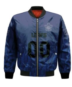 Toronto Maple Leafs Bomber Jacket 3D Printed Team Logo Custom Text And Number - livanniespoon Store