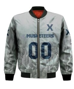 Xavier Musketeers Bomber Jacket 3D Printed Team Logo Custom Text And Number - livanniespoon Store