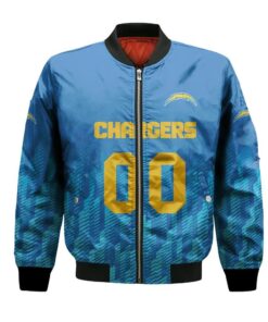 Los Angeles Chargers Bomber Jacket 3D Printed Team Logo Custom Text And Number - livanniespoon Store