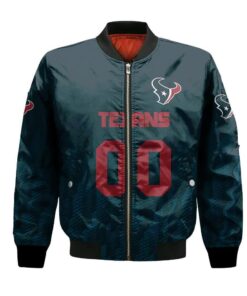 Houston Texans Bomber Jacket 3D Printed Team Logo Custom Text And Number - livanniespoon Store