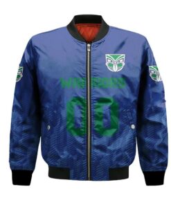 New Zealand Warriors Bomber Jacket 3D Printed Team Logo Custom Text And Number - livanniespoon Store