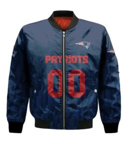 New England Patriots Bomber Jacket 3D Printed Team Logo Custom Text And Number - livanniespoon Store