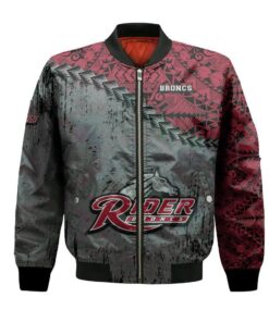 Rider Broncs Bomber Jacket 3D Printed Grunge Polynesian Tattoo - livanniespoon Store