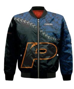 Pacific Tigers Bomber Jacket 3D Printed Grunge Polynesian Tattoo - livanniespoon Store