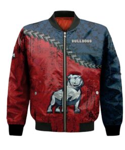 Samford Bulldogs Bomber Jacket 3D Printed Grunge Polynesian Tattoo - livanniespoon Store