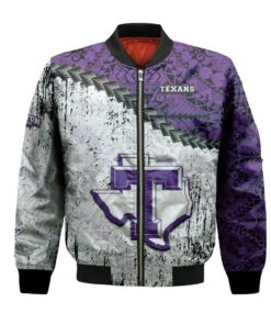 Tarleton State Texans Bomber Jacket 3D Printed Grunge Polynesian Tattoo - livanniespoon Store