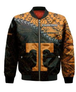 Tennessee Volunteers Bomber Jacket 3D Printed Grunge Polynesian Tattoo - livanniespoon Store