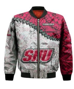 Sacred Heart Pioneers Bomber Jacket 3D Printed Grunge Polynesian Tattoo - livanniespoon Store