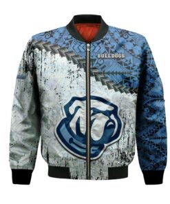 The Citadel Bulldogs Bomber Jacket 3D Printed Grunge Polynesian Tattoo - livanniespoon Store