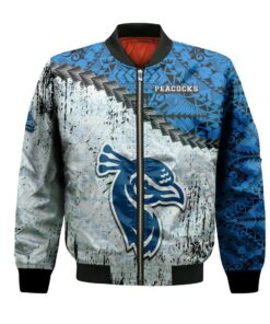 Saint Peters Peacocks Bomber Jacket 3D Printed Grunge Polynesian Tattoo - livanniespoon Store